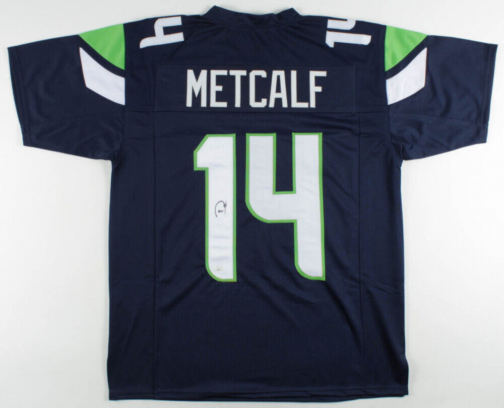 D. K. Metcalf Signed Seahawks Jersey (JSA COA) Seattle 2nd Rd Pick 2019 Ole Miss