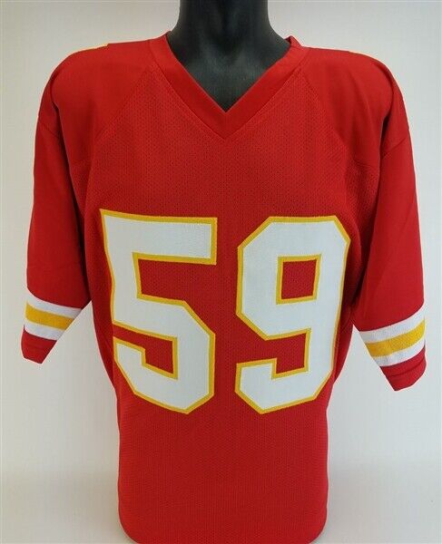 Percy Snow Signed Kansas City Chiefs Jersey (JSA COA) Dick Butkus Award (1989)