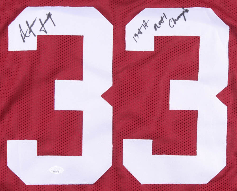 Anfernee Jennings Signed Alabama Jersey Inscribed "1st 17 Natl Champ" (JSA COA)
