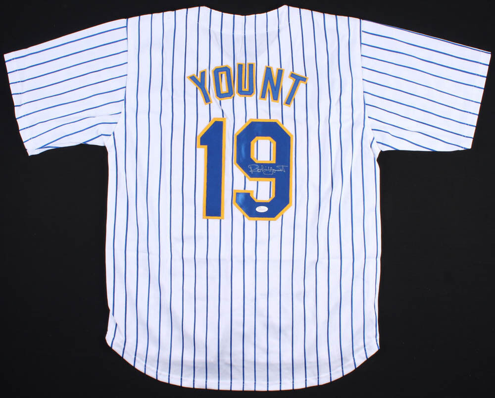 Robin Yount Signed Brewers Jersey JSA COA Hall of Famer / 2× AL MVP (1982,1989)