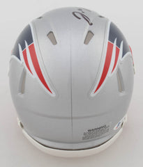 J. C. Jackson Signed New England Patriots Speed Mini Helmet (Beckett COA) D.B.