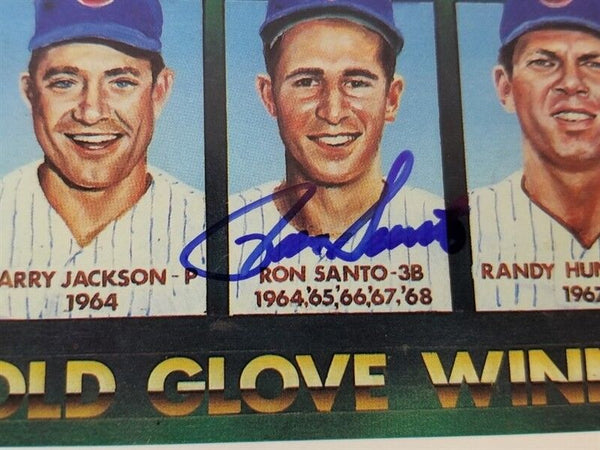 Chicago Cubs Cooperstown 39 Player Signed Bat Ernie Banks Ron Santo PSA/DNA  LOA