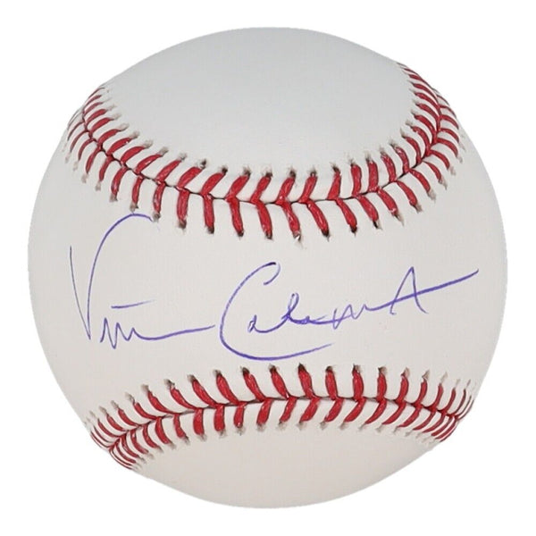 Vince Coleman Signed OML Baseball (Schwartz COA) St Louis Cardinals Ou –