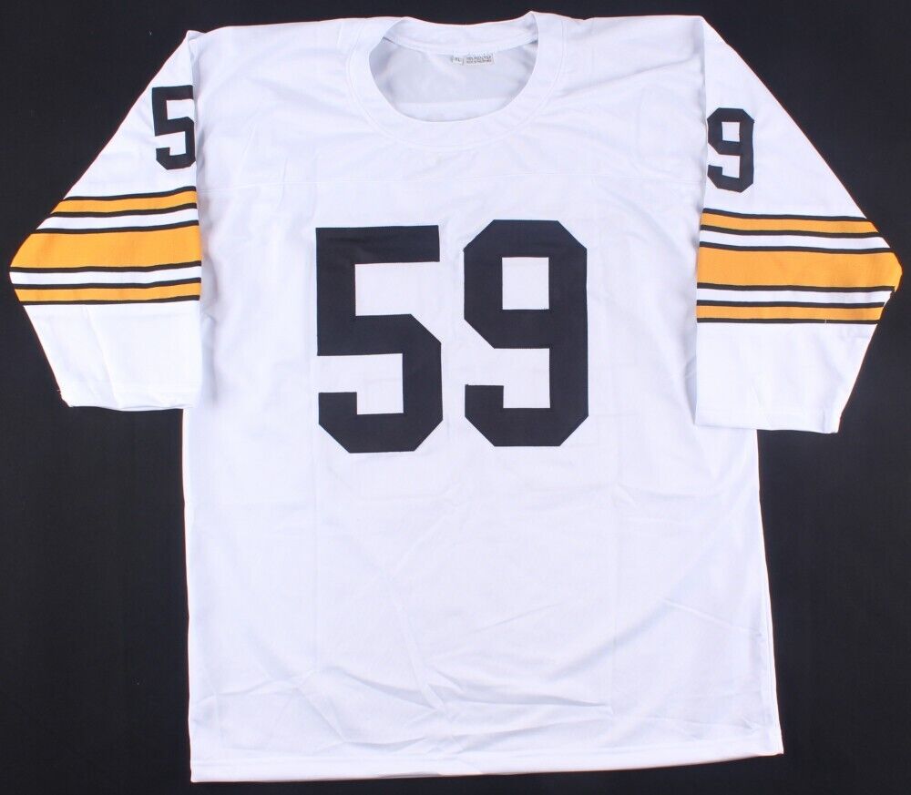 Jack Ham Signed Pittsburgh Steelers Jersey Inscribed HOF 88 (TSE) 8xPro Bowl L.B