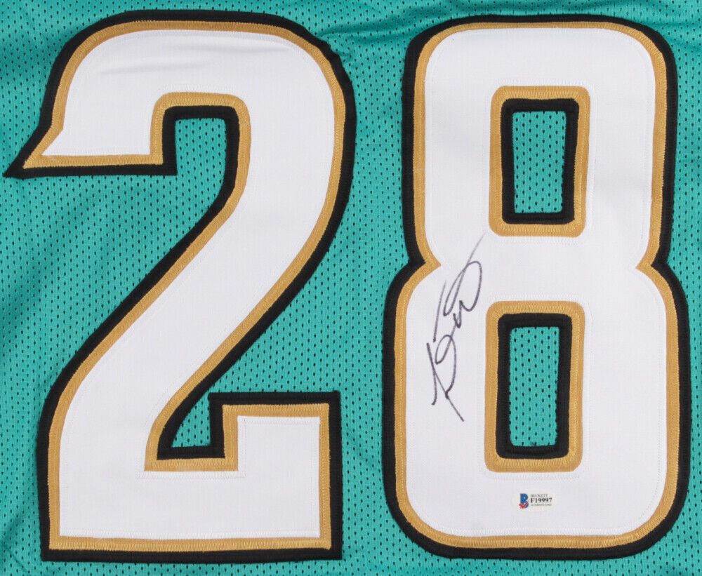 Fred Taylor Signed Jaguars Jersey (Beckett) Jacksonville All Pro R.B. 1998–2008