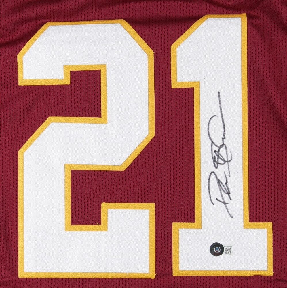 Deion Sanders Signed Washington Redskins Jersey (Beckett COA) All Pro Def. Back