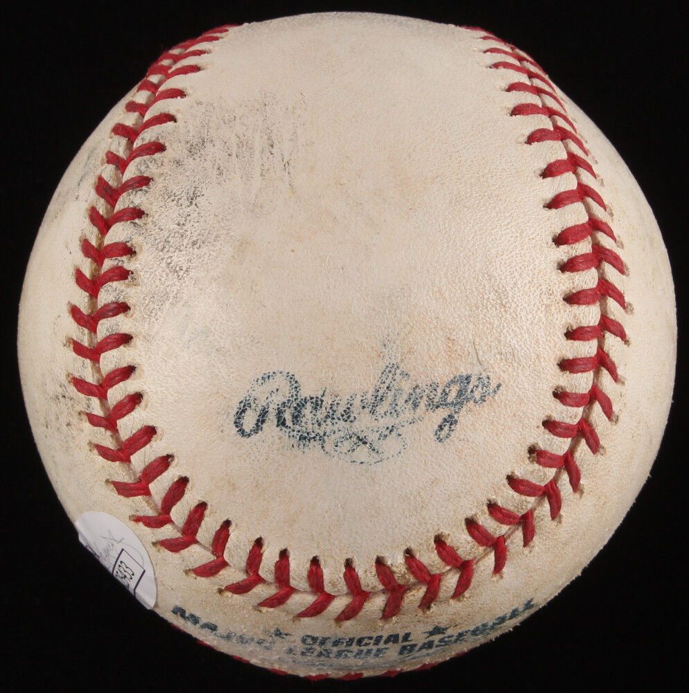 Dexter Fowler Signed Game-Used OML Baseball w/ Display Case (JSA COA) 2016 Cubs