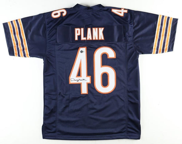 DOUG PLANK Signed Chicago Bears Orange Football Jersey Beckett COA