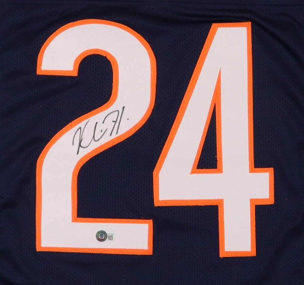 Khalil Herbert Signed Chicago Bears Jersey (Beckett) 2nd Year Running Back