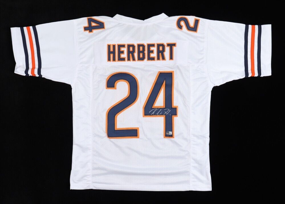 Khalil Herbert Signed Chicago Bears Jersey (Beckett) 2nd Year Running Back