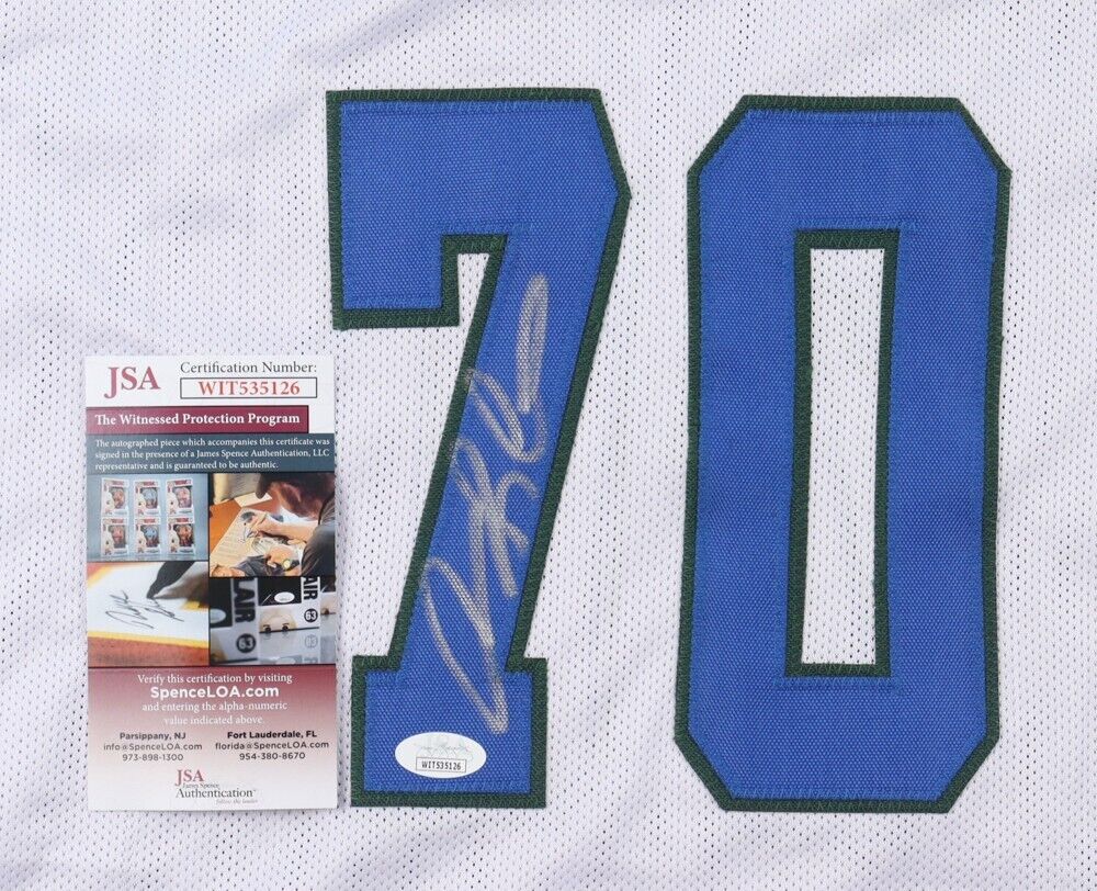 Dennis Rodman Signed Mavericks Jersey (Beckett) Finished NBA Career with Dallas