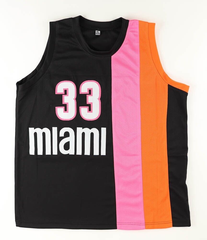 Alonzo Mourning Signed Miami Heat Jersey (JSA COA) #2 Overall ick 1992 NBA Draft