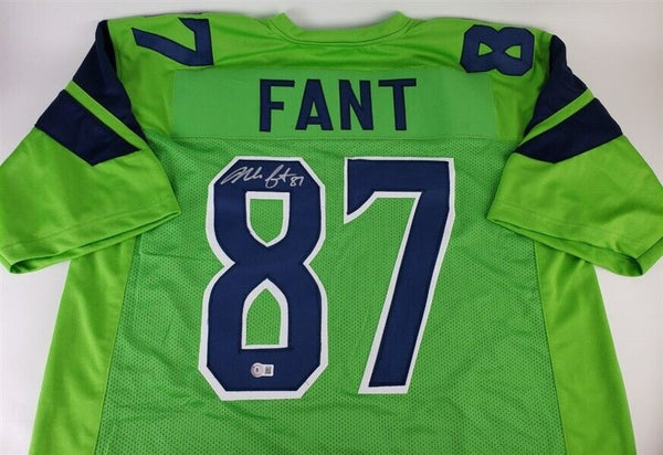 Noah Fant Signed Seattle Seahawks Jersey (Beckett) 2019 1st Round Draft  Pick TE