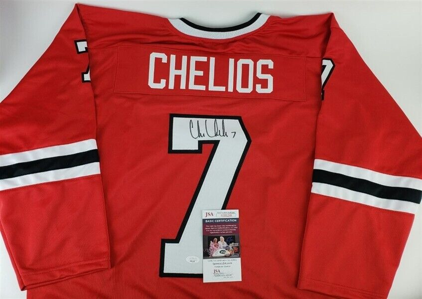 Chris Chelios Signed Chicago Blackhawk Red Jersey (JSA COA) NHL Career 1984–2010