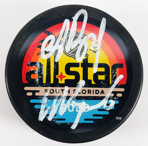 Nikita Kucherov & Andrei Vasilevskiy Signed 2023 All Star Game Puck (JSA COA)