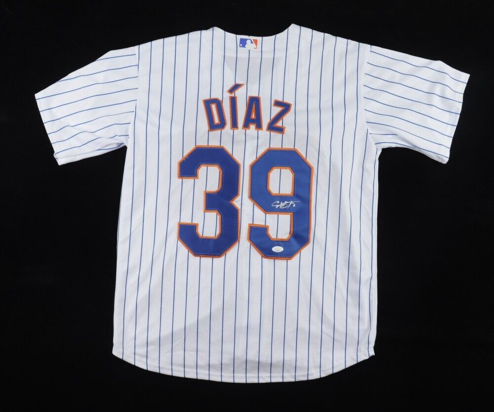 Edwin Diaz Signed New York Mets Nike Style Jersey (JSA COA) 2xReliever o/t Year.