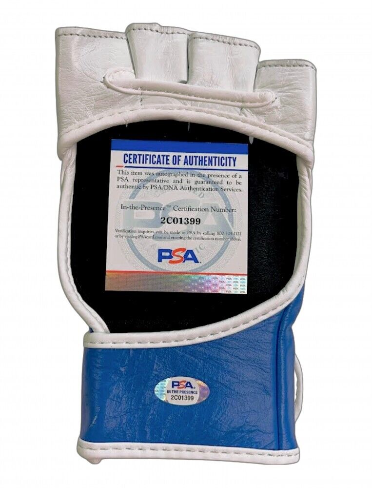 Chuck “The Iceman” Liddell Signed UFC Glove (PSA COA) Light Heavyweight Champion