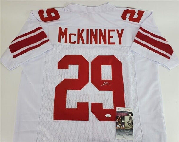 Xavier McKinney Signed New York Giants Jersey (JSA COA) 2020 2nd Round –