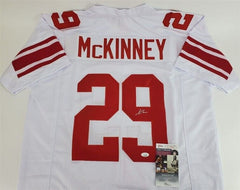 Xavier McKinney Signed New York Giants Jersey (JSA COA) 2020 2nd Rnd Pick / Bama