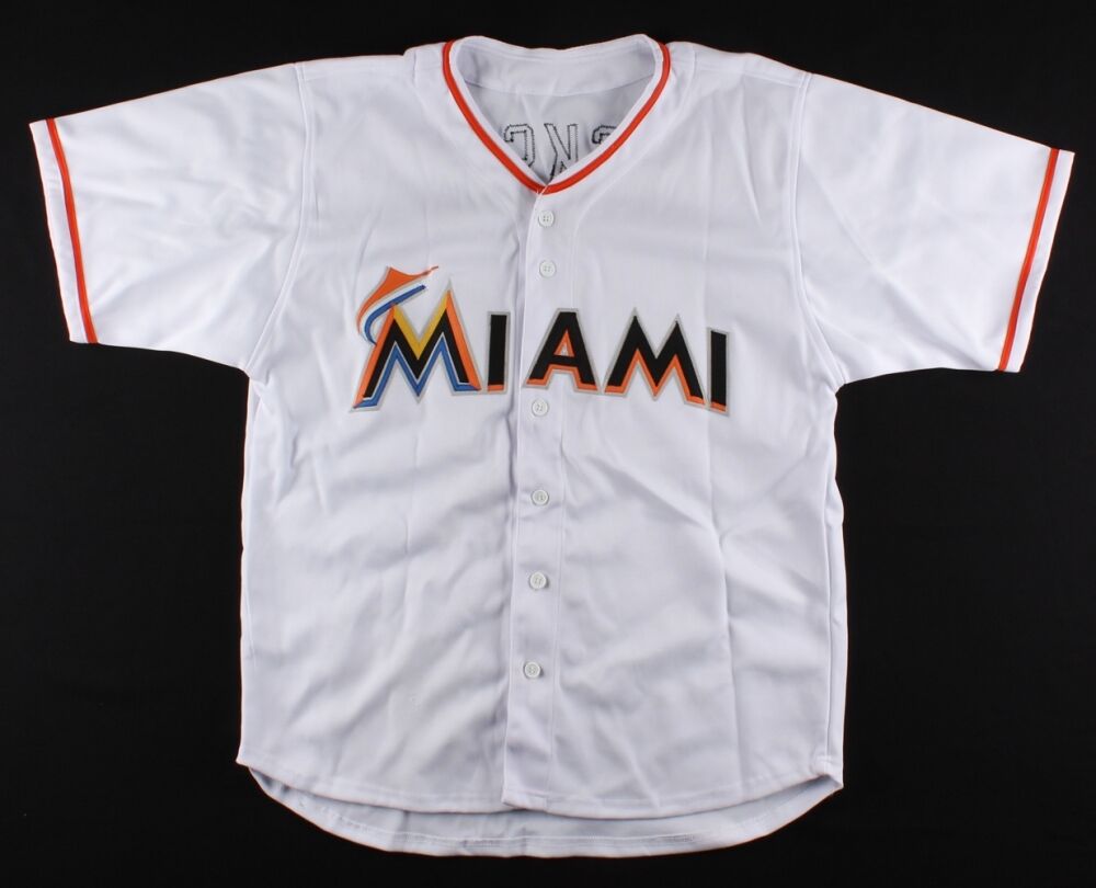 Edwin Jackson Signed Marlins Jersey (PSA Hologram) Pitched a No Hitter 06/25/10
