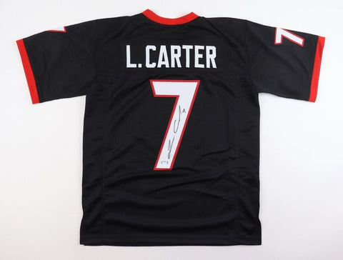Lorenzo Carter Signed Georgia Bulldogs Black Jersey (PSA) Atlanta Falcons L.B.