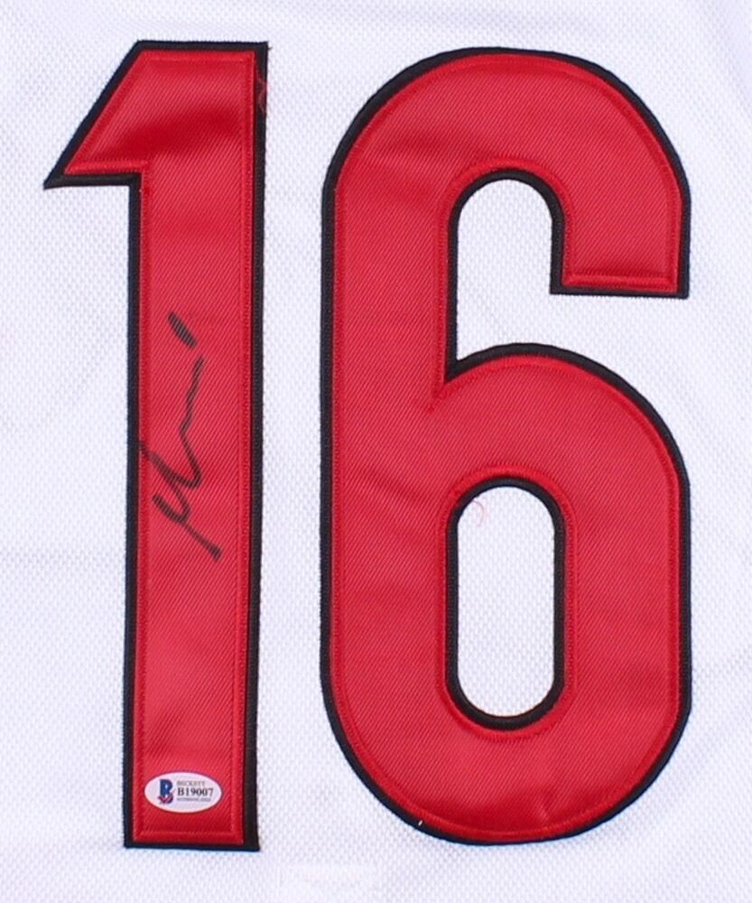 Max Domi Signed Arizona Coyotes Reebok NHL White Game Style Jersey (Beckett COA)