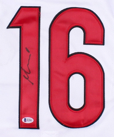 Max Domi Signed Arizona Coyotes Reebok NHL White Game Style Jersey (Beckett COA)