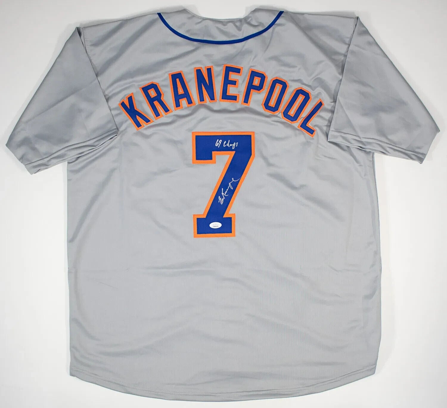 Ed Kranepool Signed New York Jersey "69 Champs" (JSA COA) 1969 Miracle Mets