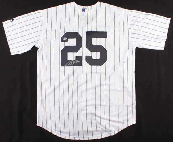 Gleyber Torres Signed New York Yankees Majestic MLB Style Jersey (Beck –