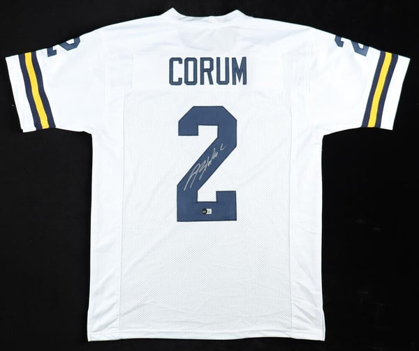 Blake Corum Signed Michigan Jersey (Beckett) Wolverines 2023 #1 Running Back