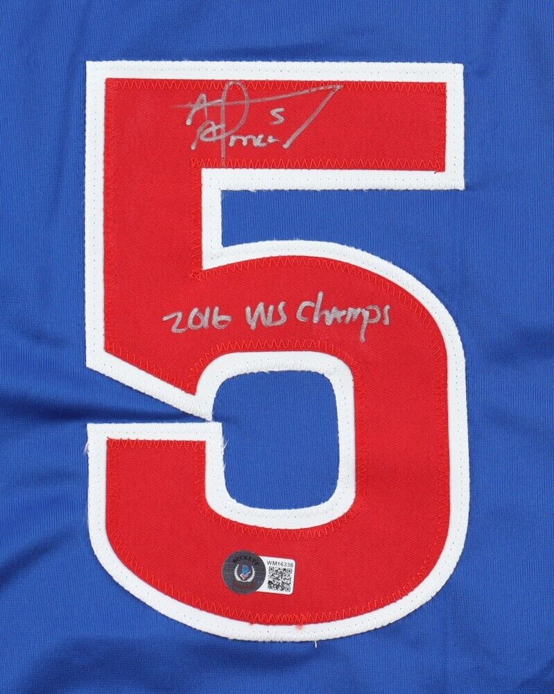 Albert Almora Jr Signed Chicago Cubs Jersey "2016 World Series Champs" (Beckett)