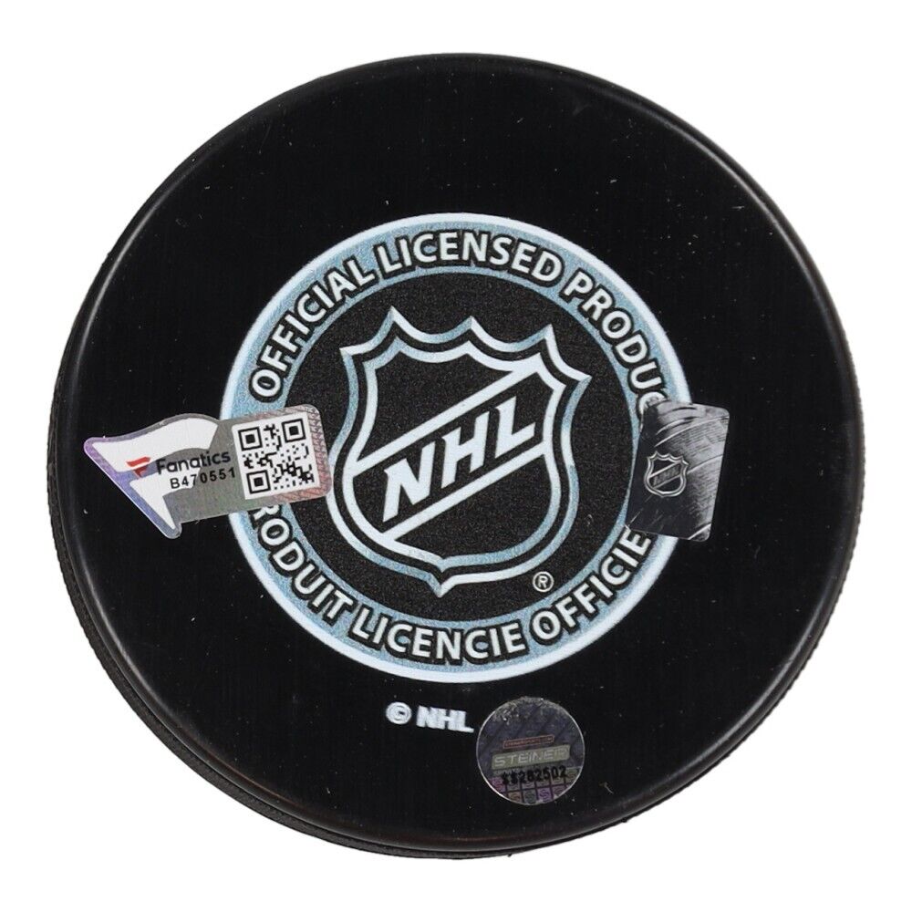 Henrik Lundqvist Signed 2018 Winter Classic Logo Puck (Fanatics) New York Ranger