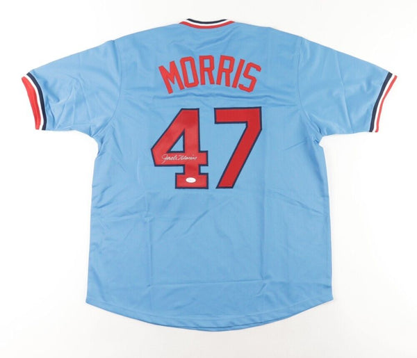 Jack Morris Signed Minnesota Twins Custom Jersey (JSA COA) 1991