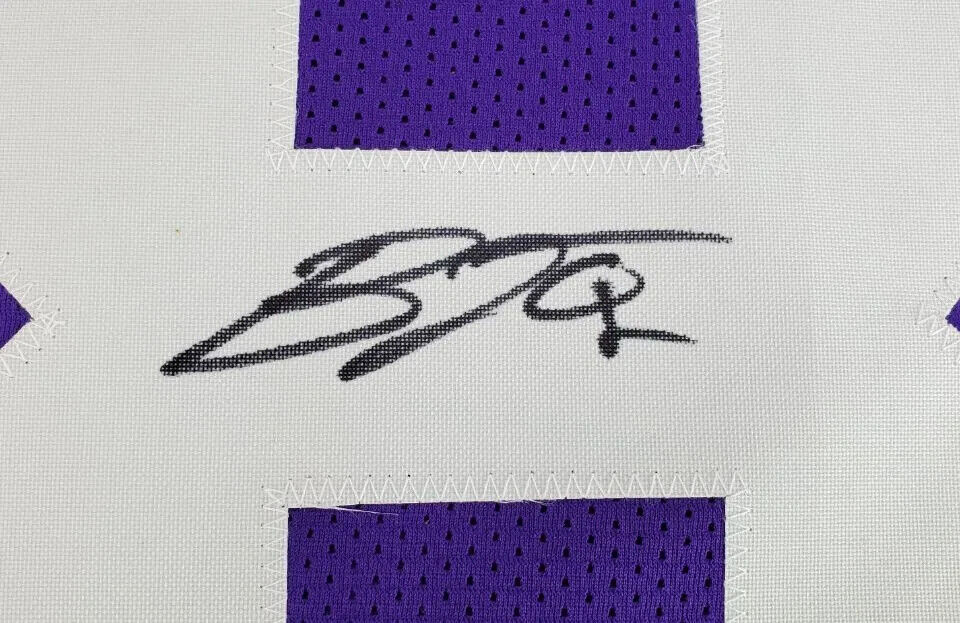 BJ Ojulari “Geaux Tigers” Signed LSU Tigers Purple Jersey (JSA COA) Cardinals LB