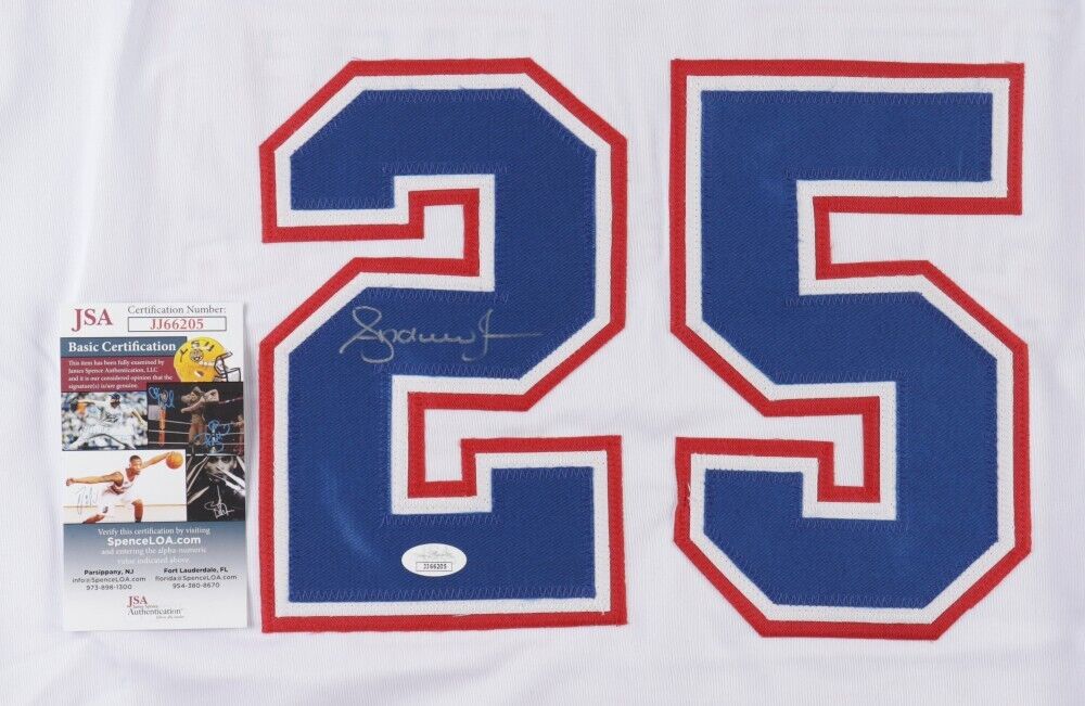 Andruw Jones Signed Atlanta Braves Throwback Early 1970's Style Jersey (JSA COA)