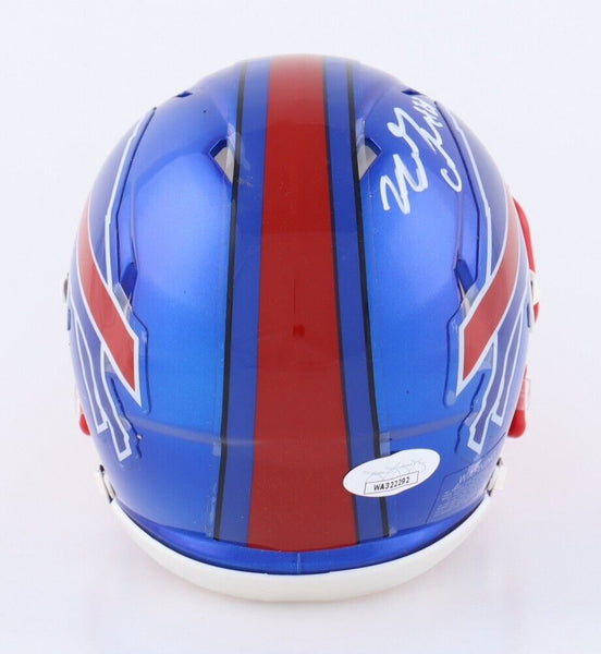 James Cook Buffalo Bills Flash Alternate Speed Mini Helmet (JSA) 2021 –