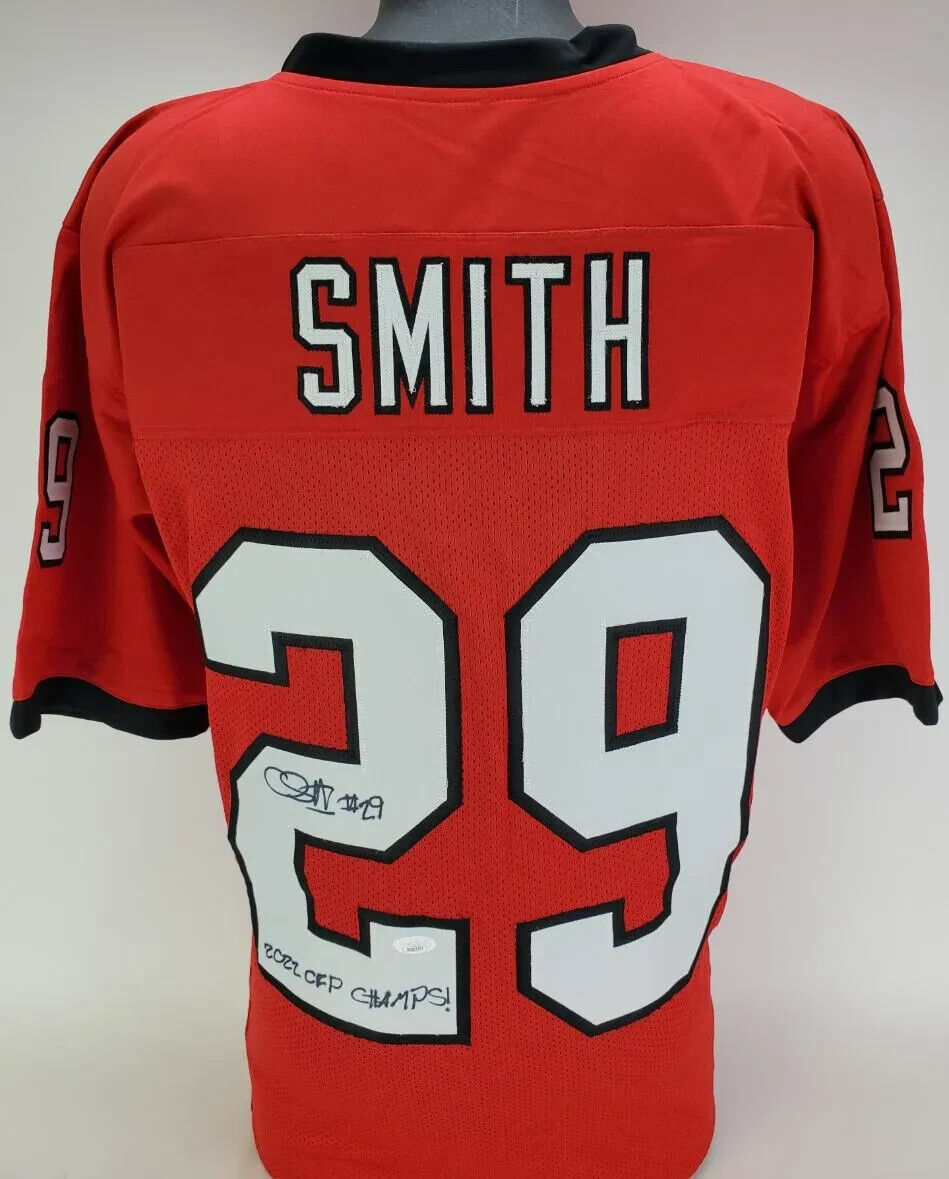 Christopher Smith Signed Georgia Bulldogs Jersey “2022 CFP Champs!” (JSA COA)