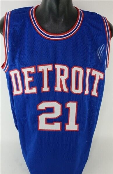Dave Bing Signed Detroit Piston Jersey Inscribed H.O.F 1990 (JSA COA) 7xAll Star
