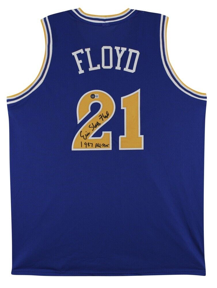 Eric "Sleepy" Floyd Signed Golden State Warriors Jersey (Beckett) 1987 All Star