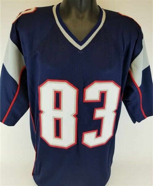 Deion Branch Signed New England Patriots Jersey (Pats Alumni COA) Super Bowl MVP