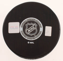 Yvan Cournoyer Signed Montreal Canadiens Hockey Puck (COJO COA) NHL HOF 1982