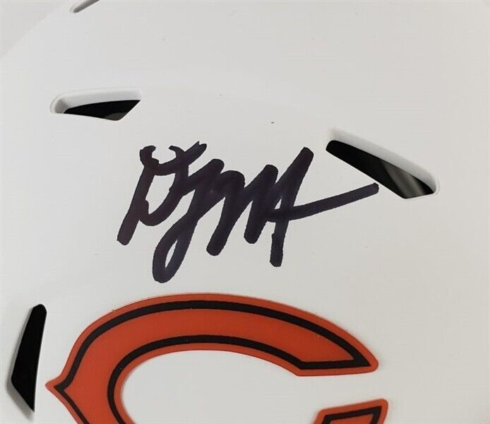 D.J. Moore Signed Chicago Bear Lunar Eclipse Alternate Speed Mini Helmet Beckett