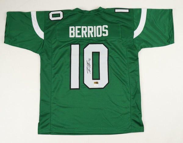 Braxton Berrios Signed New York Black Football Jersey (JSA)