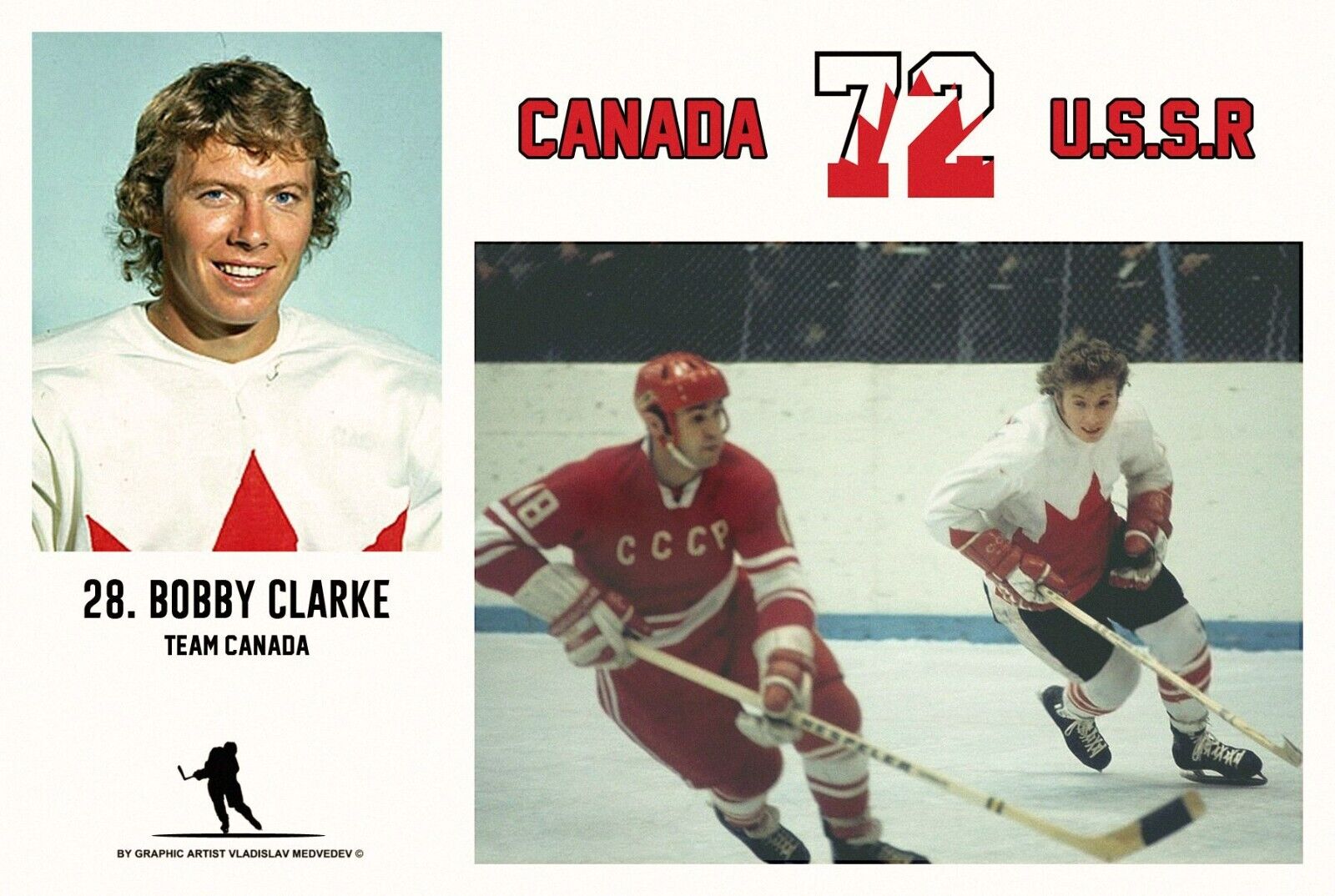 Bobby Clarke Signed Team Canada 1972 Summit Series Logo Hockey Puck (Cojo)