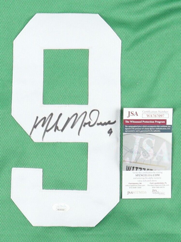 Mike Modano Signed Dallas Stars Green Jersey (JSA COA) 1999 Stanley Cup Champ
