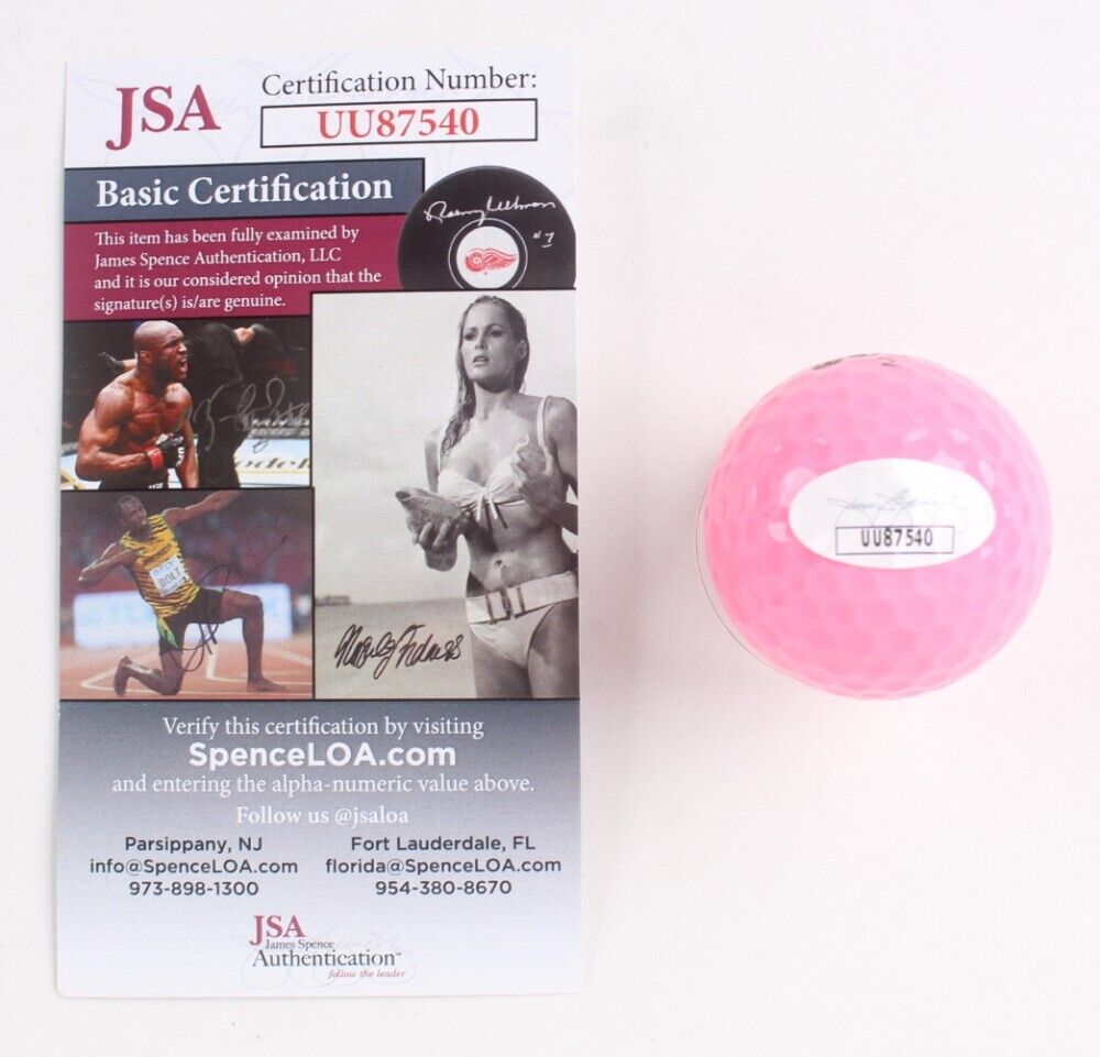 Annika Sorenstam Signed Golf Ball Inscribed "HOFF"(JSA COA) 10xLPGA Majors Champ
