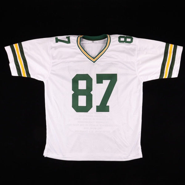 Jordy Nelson Green Bay Packers Signed Career Highlight Stat Jersey (JS –