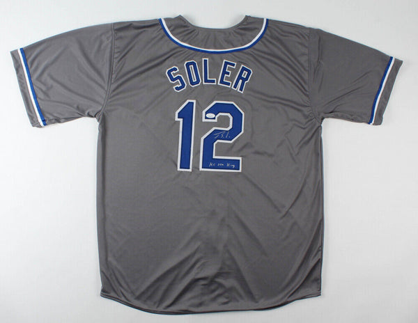 Jorge Soler Kansas City Royals Autographed Signed Blue #12 Jersey JSA –