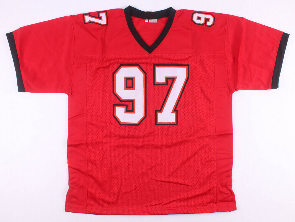 Simeon Rice Signed Tampa Bay Buccaneers Jersey (JSA COA) 3xProBowl Defensive End