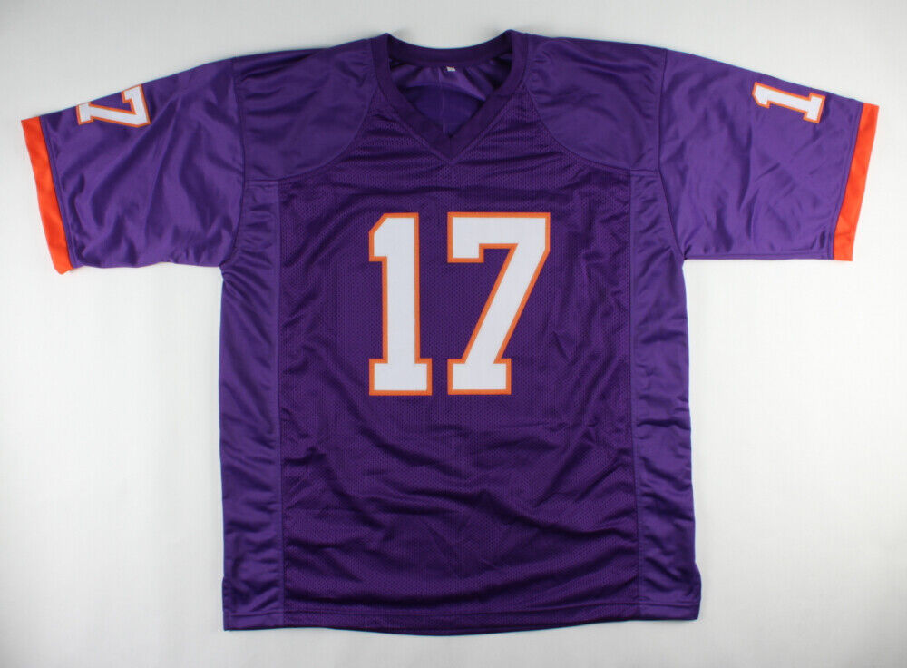 Cornell Powell Signed Clemson Tiger Jersey (Beckett COA) Chiefs 2021 Draft Pk WR